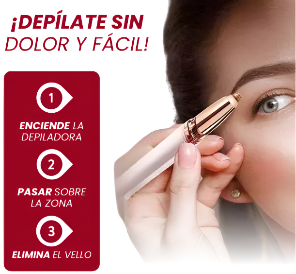 Depiladora Facial + Cepillo Alisador